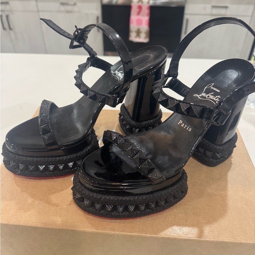 Christian Louboutin Superacluo 130 MM Leather Platforms